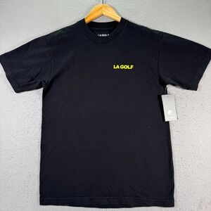 La Golf Beverly Hills T-Shirt Adult Small Black Made In USA Back Hit Lightweight
